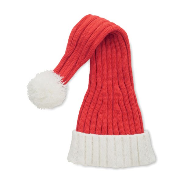 Gorro Largo de Punto Navideño