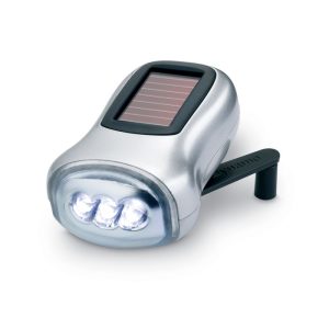 Linterna solar y dinamo