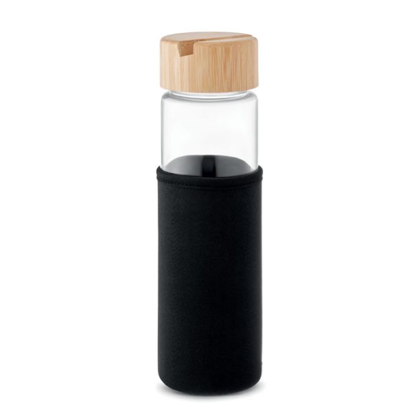 Botella con Tapa Bambú 600 Ml
