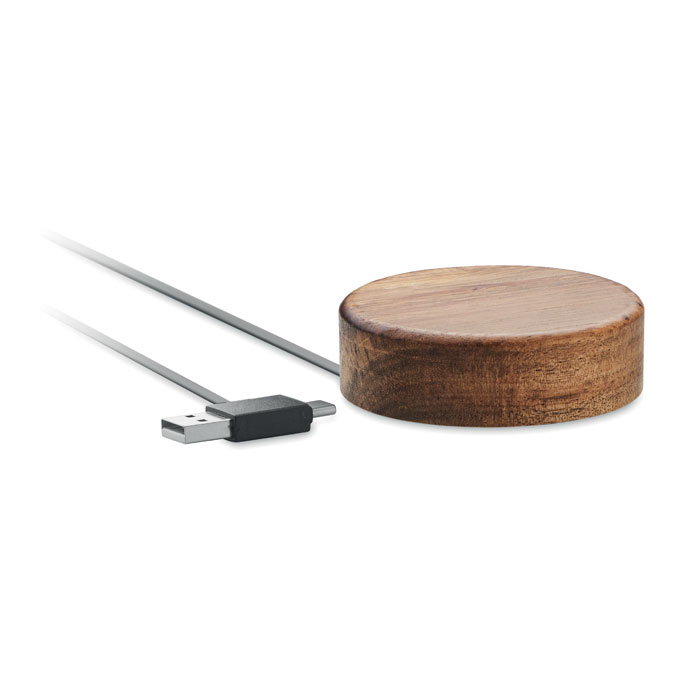 Cargador inalámbrico madera