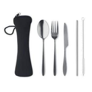 Set cubiertos acero inoxidable