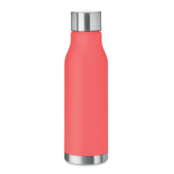 Botella de Rpet 600 Ml. en color Rojo Transparente