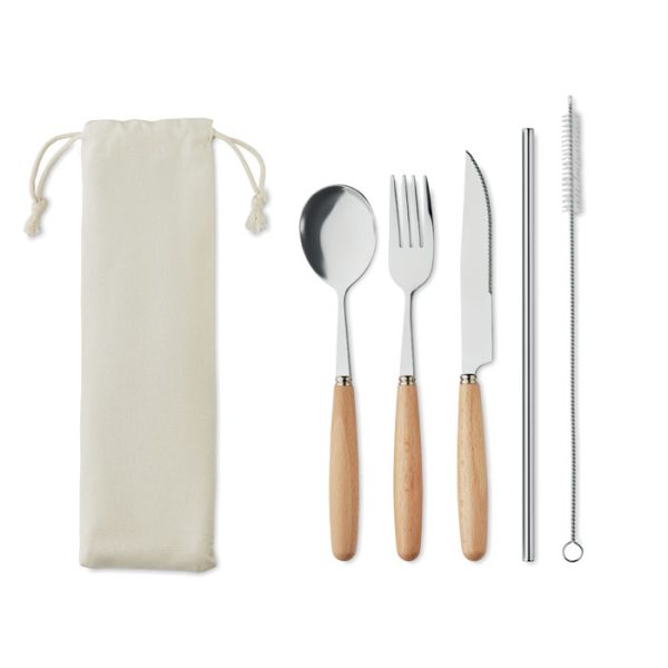 Set de Cubiertos Acero Inox.