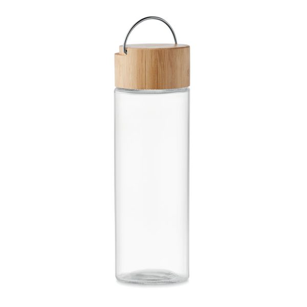 Botella 500 Ml Tapa de Bambú