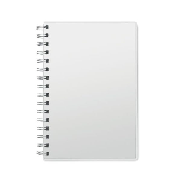 Libreta a5 con Tapa de Rpet en color Blanco