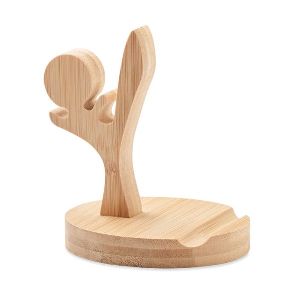 Soporte de Bambú para Teléfono