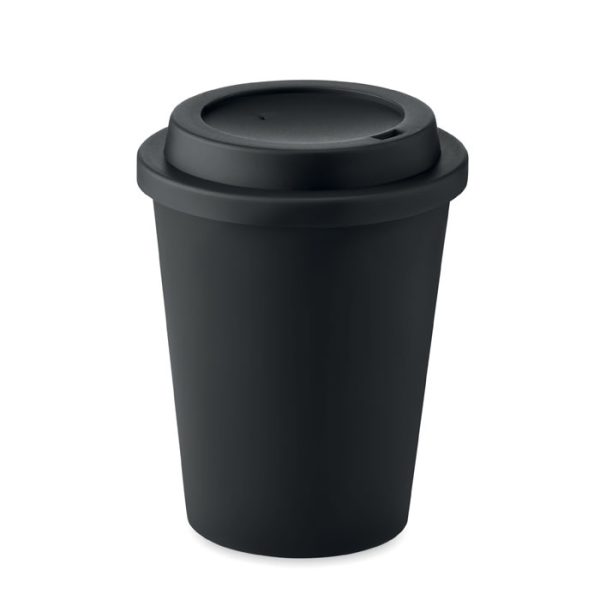 Vaso de Doble Pared Pp 300 Ml en color Negro