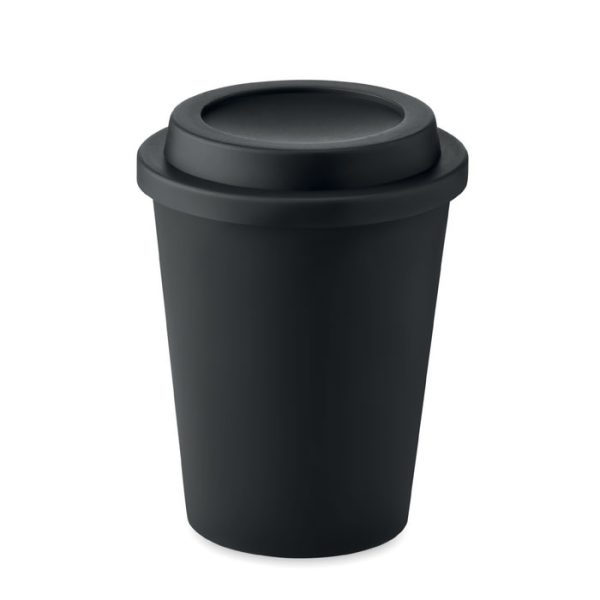 Vaso de Doble Pared Pp 300 Ml en color Negro