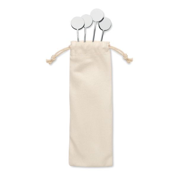 Set Agitadores de Acero Inox.