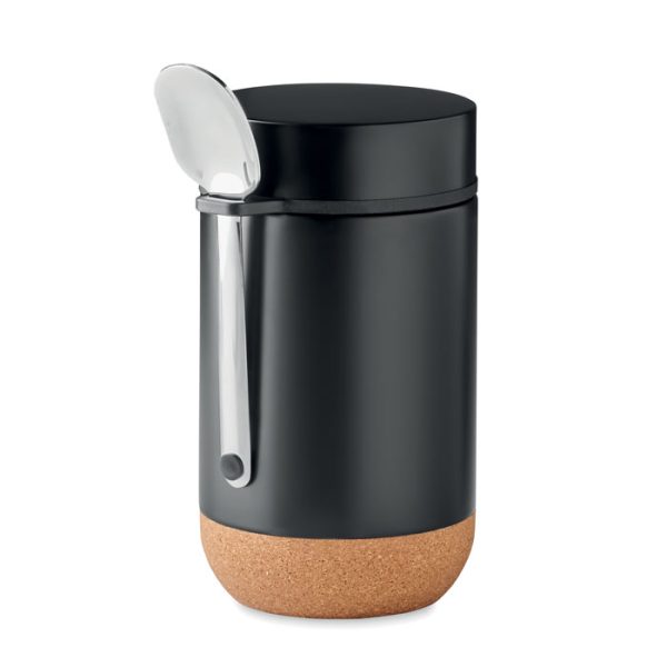 Tarro Doble Pared de 400 Ml en color Negro