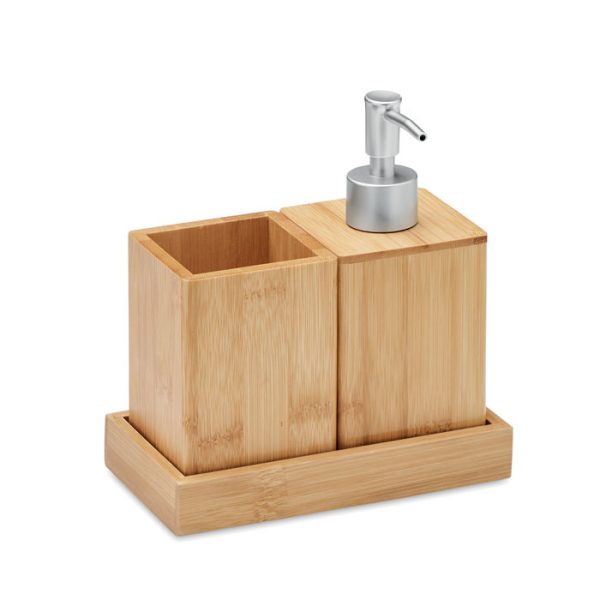 Set de Baño de 3 Piezas Bambú