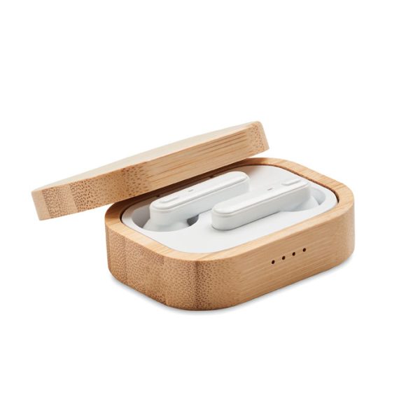 Auriculares Tws Estuche Bambú