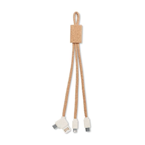 Cable de Carga 3 en 1 Corcho