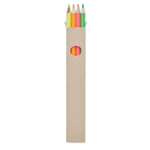 4 Lápices de Colores en Caja