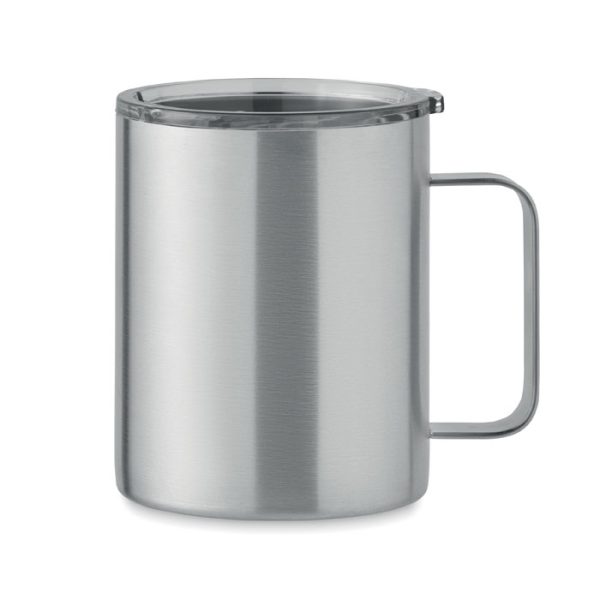 Vaso Doble Pared 300 Ml en color Plata Mate