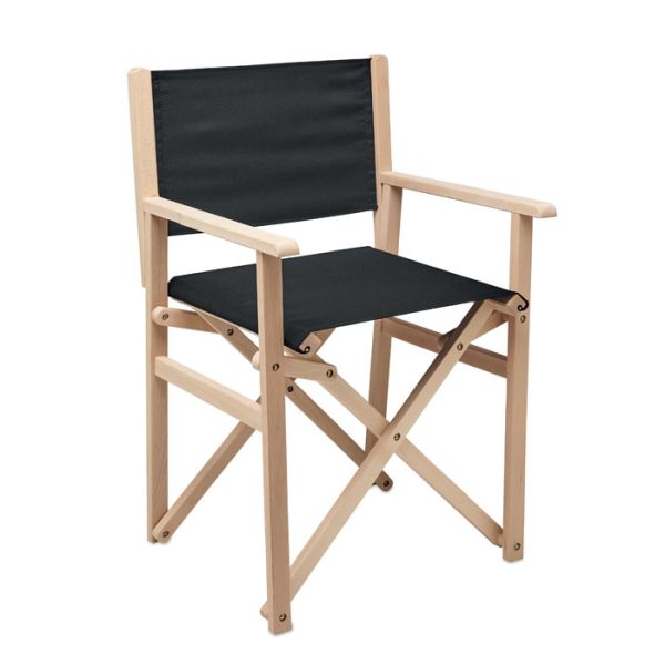 Silla de Playa Plegable en color Negro