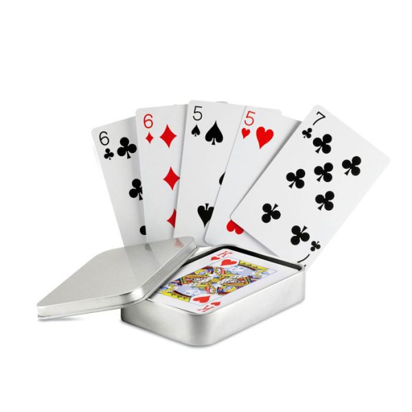 Juego de Cartas Caja Metal