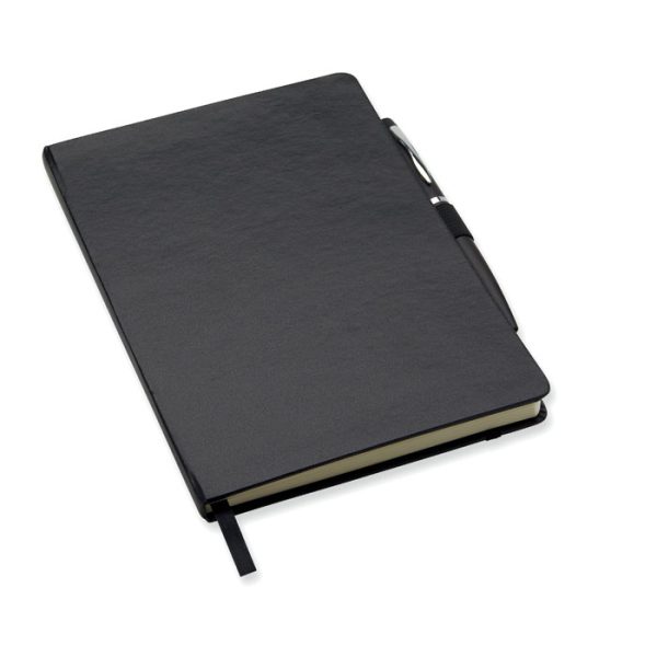 Libreta a5 con Bolígrafo en color Negro
