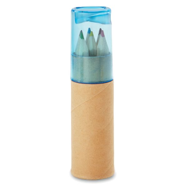 6 Lápices de Color en Tubo