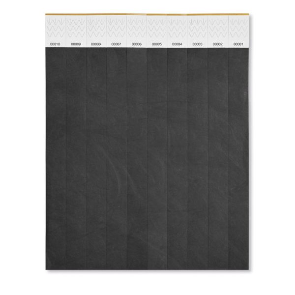 Pulsera Eventos Tyvek® en color Negro