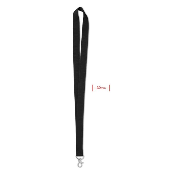Lanyard 20 Mm en color Negro