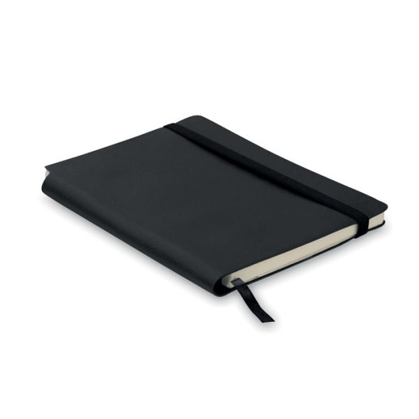 Libreta a5 con Tapa de Pu en color Negro