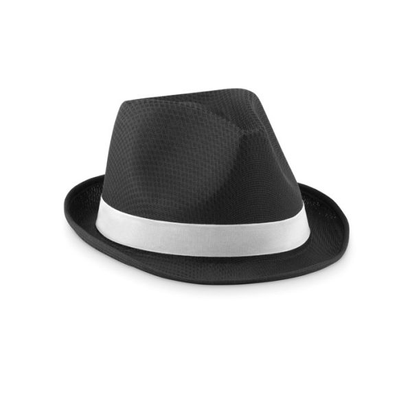 Sombrero de Paja de Color en color Negro