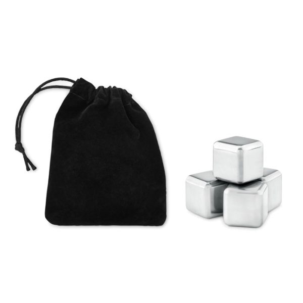 Set 4 Cubitos Hielo en Funda