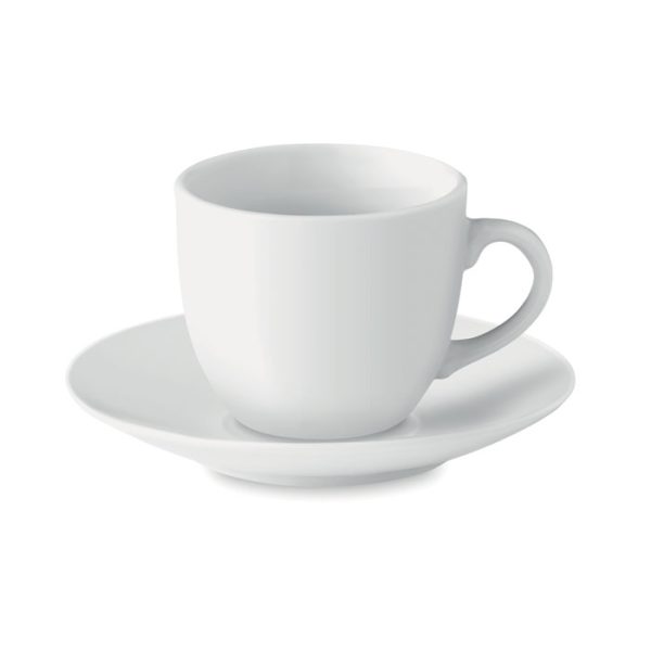 Taza y Plato Cerámica Café
