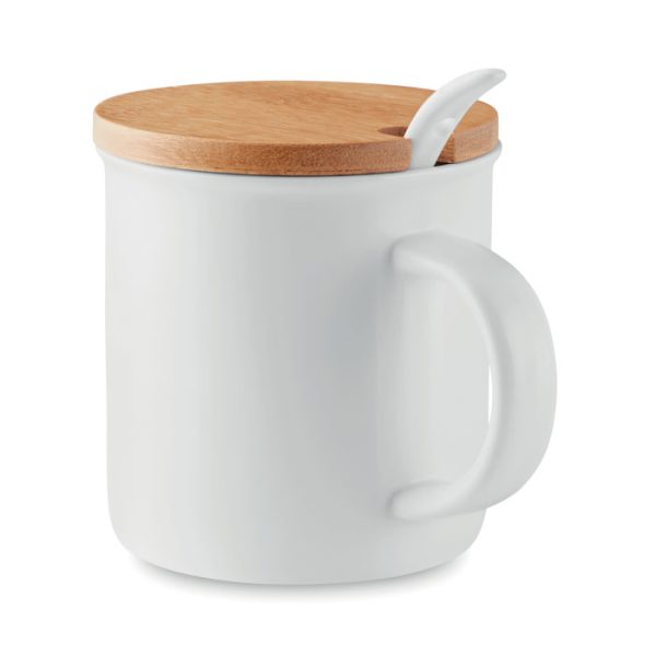 Taza de Porcelana con Tapa