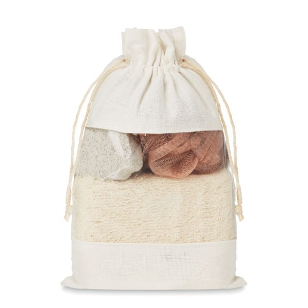 Set de Baño en Bolsa Jute