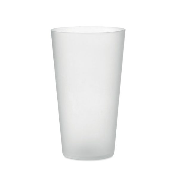 Vaso Reutilizable Eventos 500ml en color Blanco Transparente