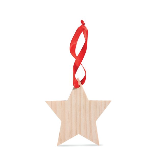 Estrella de Madera Colgante