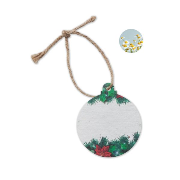Adorno Navideño Papel Semillas