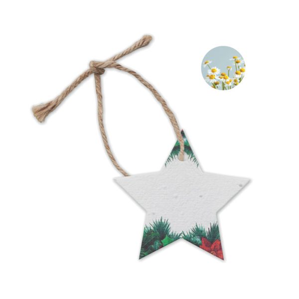 Adorno Navideño Papel Semillas