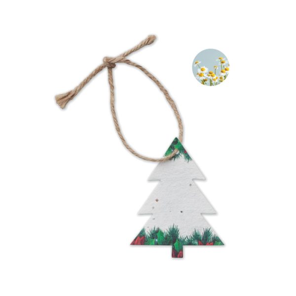Adorno Navideño Papel Semillas
