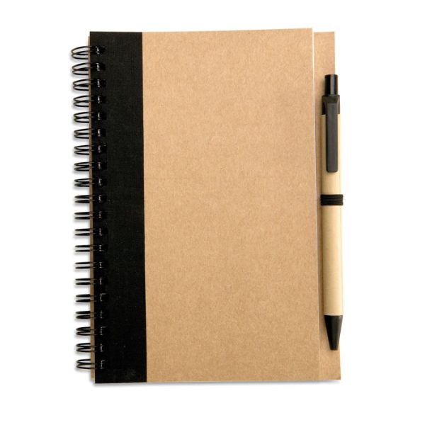 Libreta Papel Reciclado en color Negro