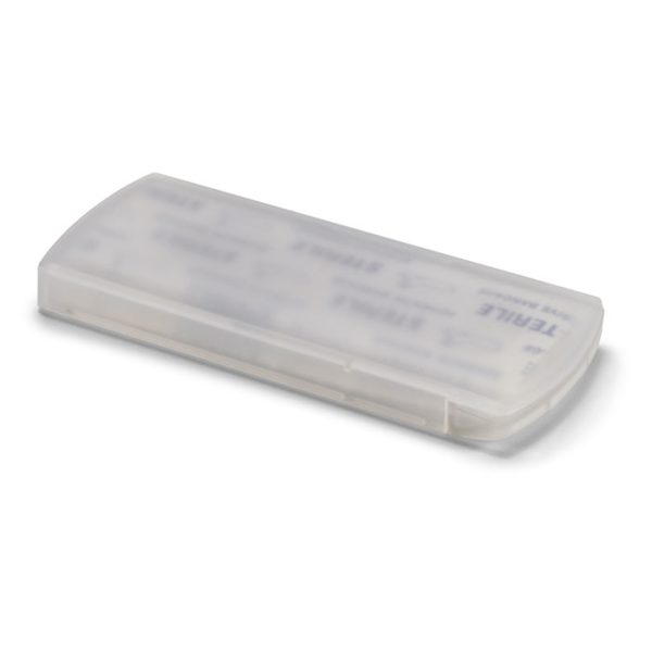Tiritas en Caja de Emergencia en color Transparente