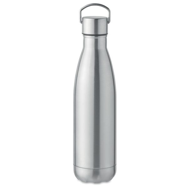 Botella Doble Pared 500 Ml en color Plata Mate