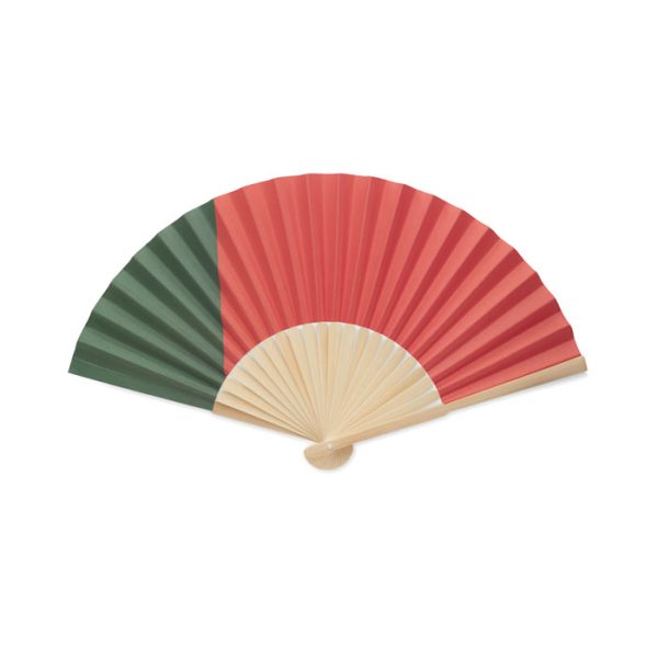 Abanico Bambú Diseño Bandera