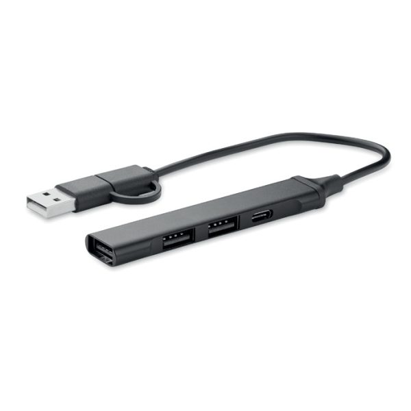 Hub Usb de 4 Puertos 19 Cm