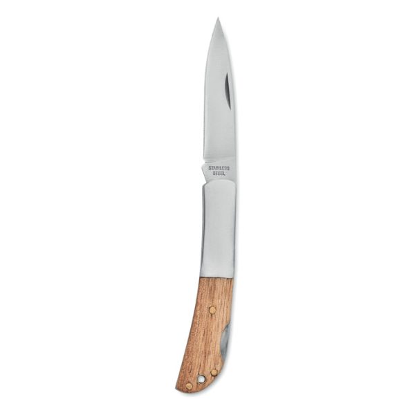 Cuchillo Plegable de Acacia