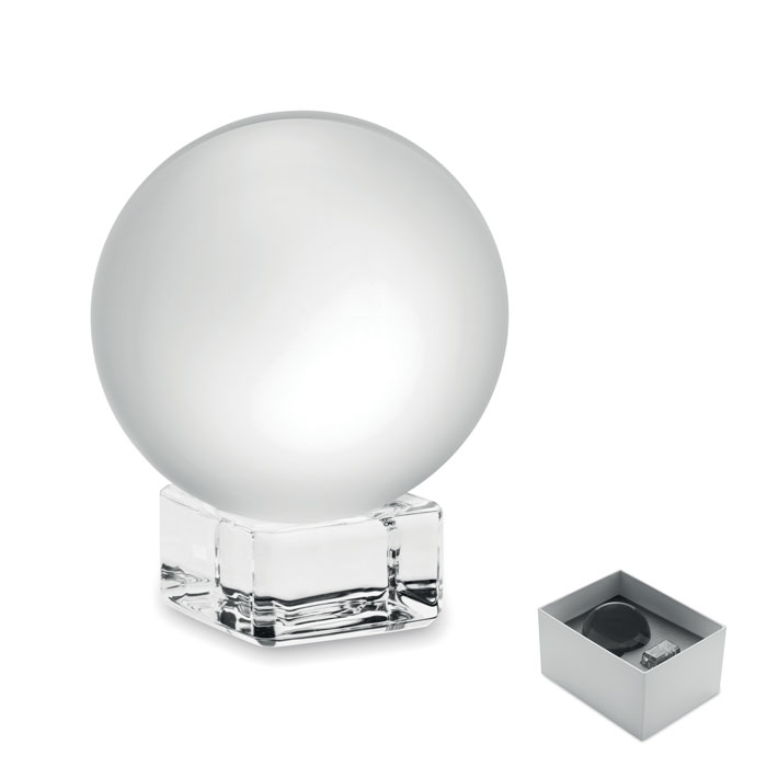 Premio redondo de cristal