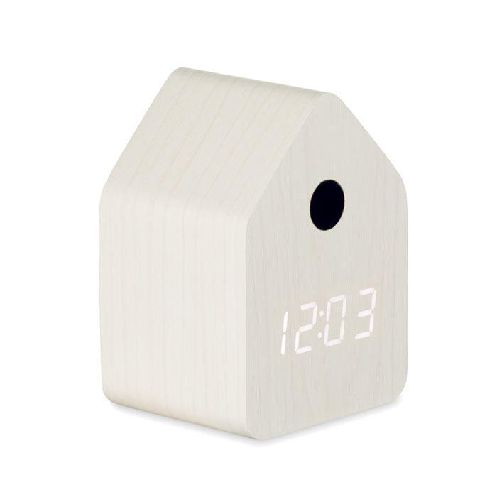 Reloj despertador de MDF