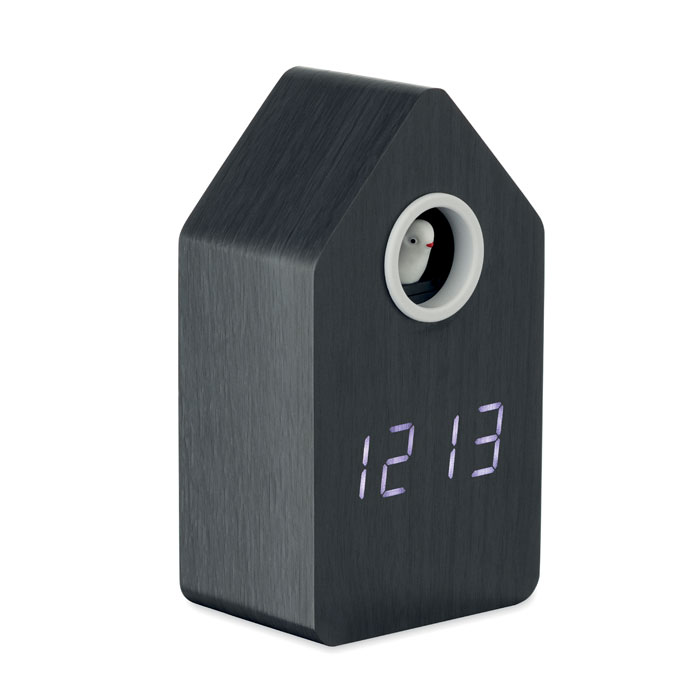 Reloj despertador de MDF