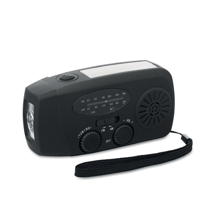 Radio port&aacute;til linterna LED