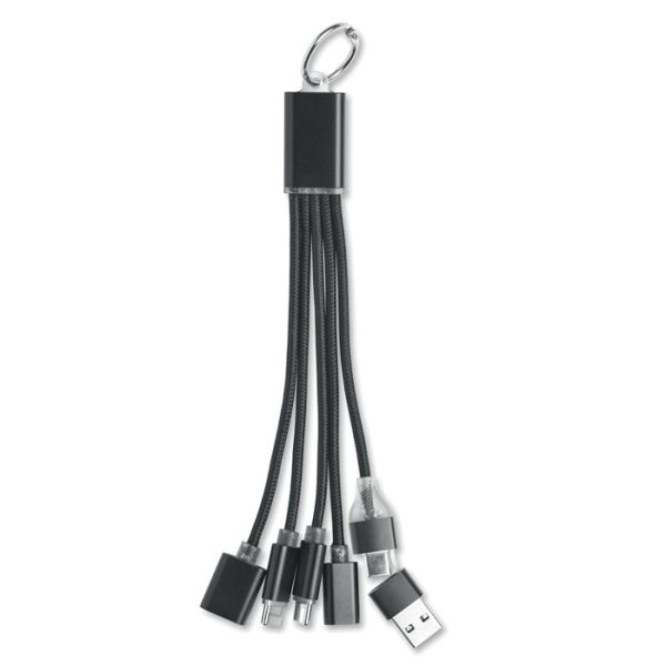 Llavero Cable de Carga 5 en 1