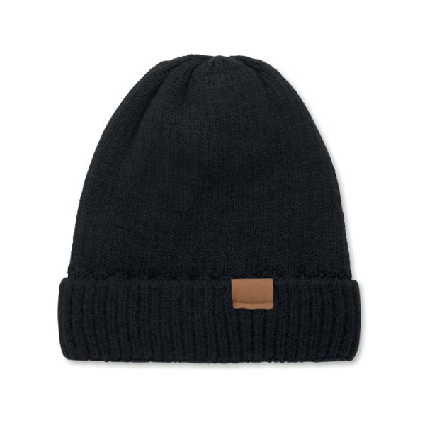 Gorro de Punto con Dobladillo
